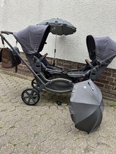 ABC Design Zoom Geschwisterwagen Zwillingskinderwagen - Grau (71292717)