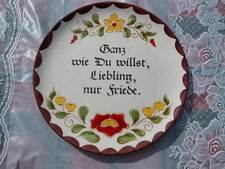 Spruchteller Wandteller
