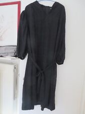 VINTAGE - Damenkleid schwarz, Größe 46 (siehe Maße) (9595)