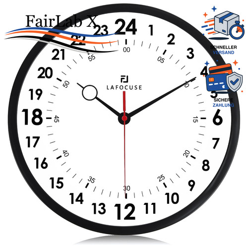 Wanduhr 30cm stunden - 30cm, 24
