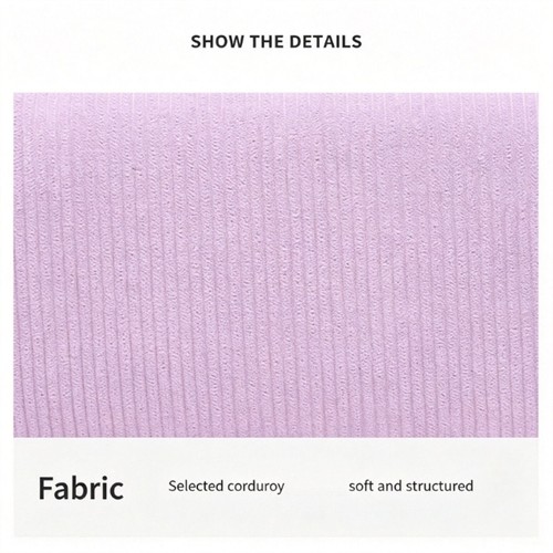 Ribbed fabric closure pouch - closure,