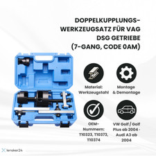 Doppelkupplung Werkzeug Satz