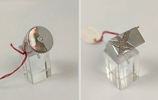 2x E. COVERI Design schwer 925 Sterling Silber Ring Perlmutt Seestern eher neu