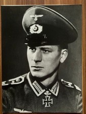 Originales Wk Porträtfoto Konrad Zecherle Ritterkreuzträger des Eisernen Kreuzes