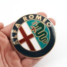 2x Für ALFA ROMEO Emblem 74mm Front Kühlergrill/Heck Scudetto 147 156 159 166