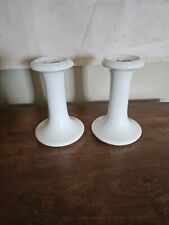 Kerzenständer 2er Set Sodahl weiß Keramik