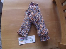 Armstulpen,Pulswärmer,Mehrfarbig,Handgestrickt ,Neu !!