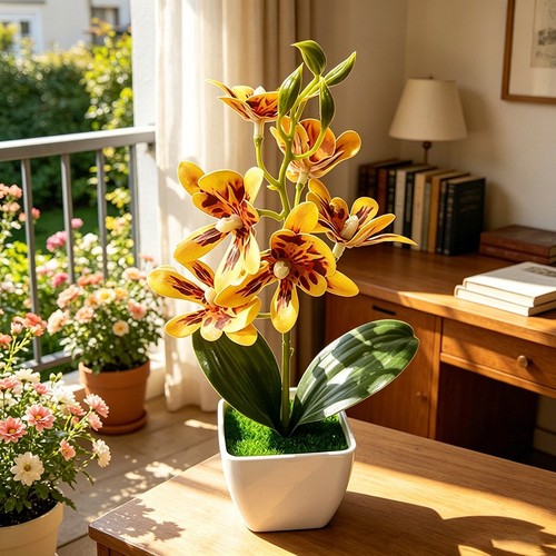Künstliche orchidee - künstliche,