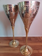 Gravierte versilberte Messing