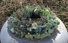 Kranz 35 cm Eukalyptus grün