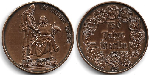 Medaille 750 jahre - 750, berlin