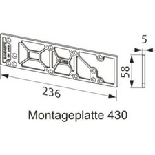 Montageplatte G-U BKS OTS