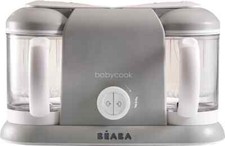 BÉABA Babycook Duo 4in1 Babynahrungszubereiter Dampfgarer 2200ml, Grau