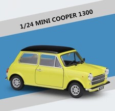 Modellauto Mini Cooper Oldtimer Nostalgie Auto/ Gelb, Rot, Weiß/ 1:24