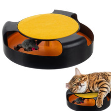 Katzenspielzeug Interaktiv Maus Katzen Kugelbahn +Kratzmatte Spielzeug Spielmaus
