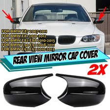 2x Spiegelkappen Gehäuse Glanz Schwarz Für BMW E90 E91 E92 E93 LCI 2009-2013 DE