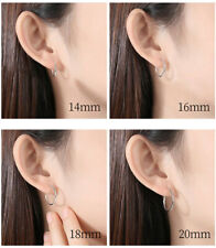 Sterling Silber 925 Creolen einzeln oder als Paar Ø 10 mm - 60 mm 2 mm stark