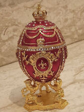 Löwen Schmuck Ei/ Krone Schmuck Ei/ Schmuckkästchen Ei/Faberge Designt