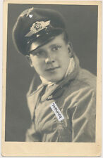 Portrait Luftwaffe Pilot Flieger Schutzanzug, Schirmmütze (3744a)