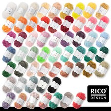 Rico Design 5 x 50 g Creative Bubble Schwammgarn Wolle Stricken Häkeln 57 Farben