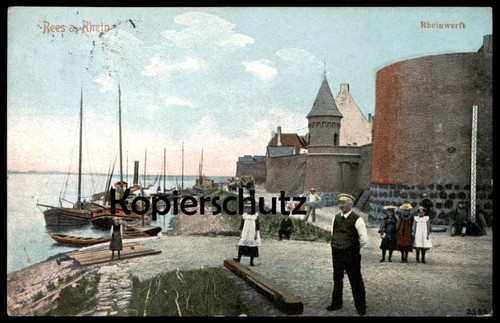 Alte postkarte rees - postkarte, am