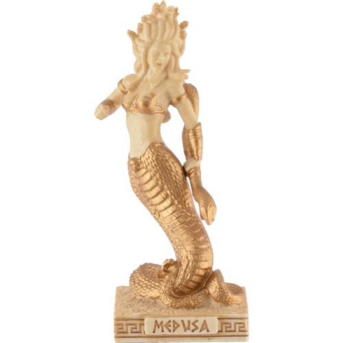 Miniatur weiß gold medusa - weiß-gold,