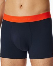 Schiesser Herren Slip Gr.S Boxershorts Organiv Cotton Neu Marine Rot Logo 