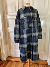 Wollmantel, Jakes blau/ Grau