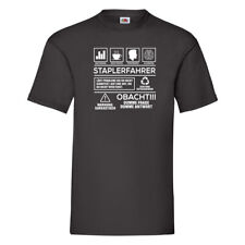 Achtung Probleme: Staplerfahrer | Gabelstapler Fahrer |Beruf T-Shirt Schwarz