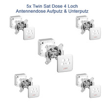 5 Stück 4 Loch 4 Fach