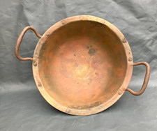 antiker Messing Kupfer Kessel um 1800 Bäcker Schokolade Kesselflicker [4092-11]