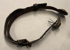 Alter Kinnriemen für Pickelhaube Lederhelm Löwenkopf Kaiserzeit Ausrüstung 1900