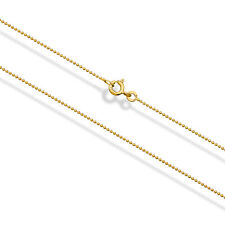 Kugelkette 333 Gelbgold 8 Karat 40cm - 1,0mm Echt Gold Goldkette Halskette Neu