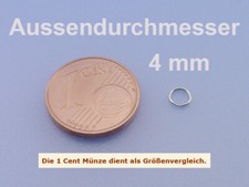 Echt 925 Silber Spaltringe Öse 4 5 6 7 9 mm Ösen Binderinge Verschlussringe