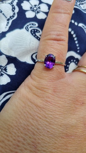 Mm amethyst oval - mm,