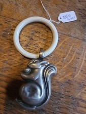Antike 835 Silber Baby Rassel