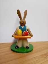 Osterhase  Hase Eier alte Holz Figur Erzgebirge 1950 er