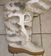 Oscar  *  Winter Schnee Stiefel* Weiss* Leder * Gr.40 * NEU