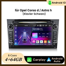 Android 14 Autoradio Carplay GPS CD DVD Für Opel Astra H Corsa C D Vectra 4+64G