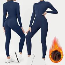 Damen Jumpsuit Warm Sport Body Bodysuit | Overall |Ganzkörperanzug Stretch Suit