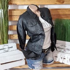 ZAC & ZOE DAMEN LEDERIMITAT JEANS JACKE BASIC BLOGGER GR.36-44  TOP AKTUELL NEW