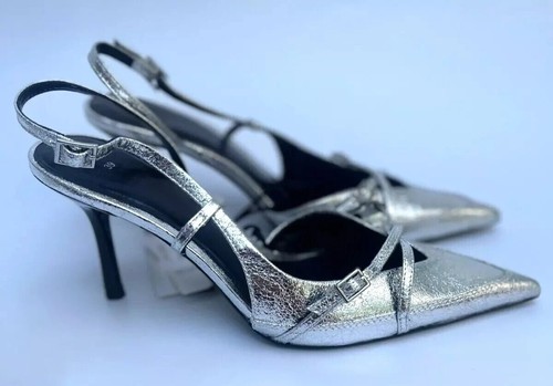 Zara silber slingback - silber,
