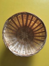 geflochtener ♥️ Korb Eierkörbchen rund innen 12x12x4 cm holzfarbend braun