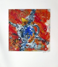 Christian-Ludwig ATTERSEE, Vierseitiger Krug aus 2000 - Radierung in Farbe