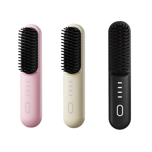 Hair straightening brush - hair, 4