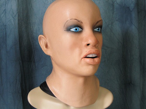Latexmaske jolie augen - latexmaske,