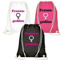 FRAUENGEDÖNS Rucksack-Beutel Hipster Turn-Beutel  Gym-Bag Tasche Jute Sport