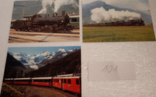 3 Stück Eisenbahn Postkarten  RhB / FO  / BVZ