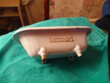 Imalierte Badewanne Musterstück Lampart unbeschädigt Gusseisen Werbung