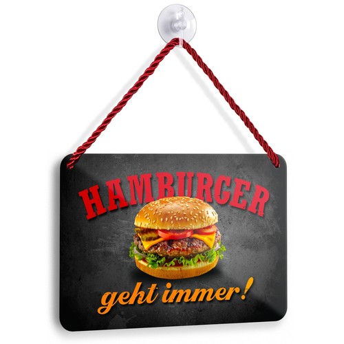 Blechschild hamburger geht - hamburger,